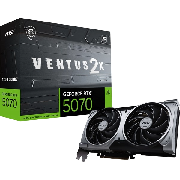 MSI GeForce RTX 5070 Ventus 2X OC 12GB GDDR7 Graphics Card